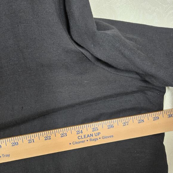 VTG More Jasmine by KVM Top 3X Black Button Front Art To Wear Tribal Lagenlook - Picture 9 of 11